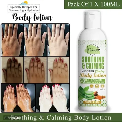 Trendy Soothing Calming And Healing Body Lotion With Turmeric And Aloevera Cream For Normal,Dry And Itchy Skin - 100Ml - Pack Of 1-thumb0