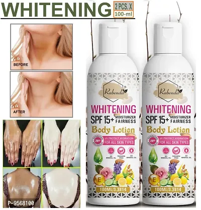 Trendy Whitening Body Lotion On Spf15+ Skin Lighten And Brightening Body Lotion Cream (100 Ml) Pack Of 2-thumb0