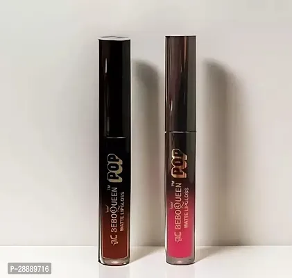 BeboQueen Long Lasting Comfortable Velvet Matte Finish PoP (Pink, Brown)