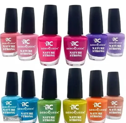 BEBOQUEEN Glossy And Shine Winter to Spring Collection Nail Polish 5 ML Each Fantastic Color Set Combo of 12 Pc in Manufacturing Price ( Multicolor)