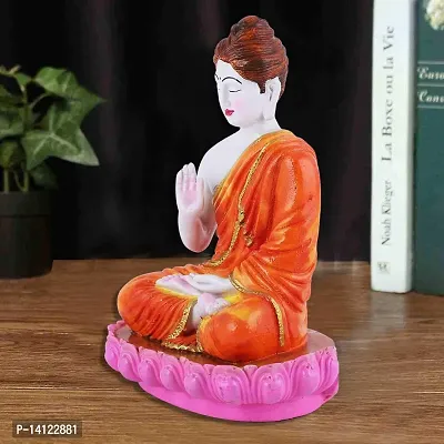 MARINER'S CREATION Meditating Buddha Statue,Idol for Gift and Home Decor SHOWPIECE SIZE-15X8X20 CM, White-thumb4