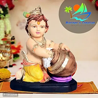 MARINER'S CREATION Polyresin Krishna Idol 15 X 9 X 18.5 cm Multicolour, 1 Piece-thumb2