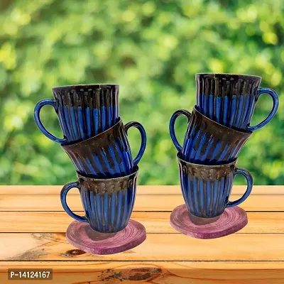 Mariner's Creation? Colorful Classic Tea Cup Sets of 6 Ceramic - Unique Great Designed with Comfortable Strong Handle | Serve Hot Tea and Coffee with Joy and Happiness - Multicolor-thumb4