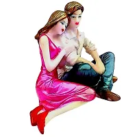 MARINER'S CREATION Polyresin Romantic Couple Statue, 11X9X21, Multicolour-thumb3