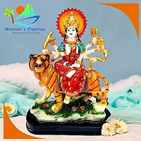 Mariner's Creation Sherawali MATA Rani Murti for Pooja Mandir and Home D?cor Perfect Statue Idol Made of Resin and Marble-thumb4