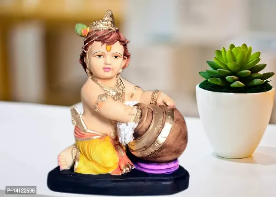 MARINER'S CREATION Polyresin Krishna Idol 15 X 9 X 18.5 cm Multicolour, 1 Piece