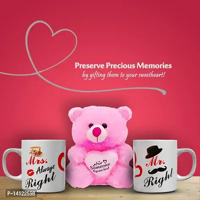 MARINER'S CREATION Valentine?s Day | Special Teddy Combo Pack | Combo Pack with Milk Mug and Teddy | Gift for Valentine?s Day | Gift for Loved ONE | Home Decorative Item | Gift for HE and SHE-thumb2