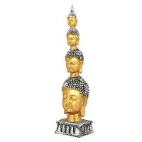 Mariner's Creation ? Buddha Face Idol Showpiece for Home Decor Living Room Bedroom Office House Warming Home Decor Accessories HOMR Decoration Wedding 6X6X26 CM Gold-thumb3