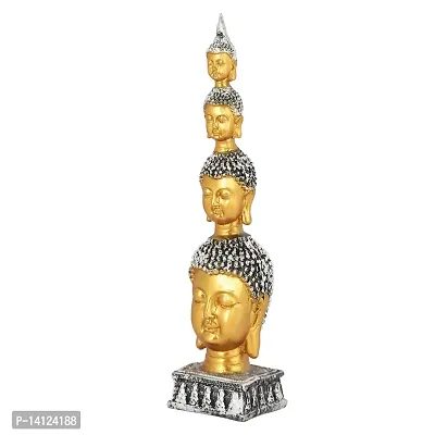 Mariner's Creation ? Buddha Face Idol Showpiece for Home Decor Living Room Bedroom Office House Warming Home Decor Accessories HOMR Decoration Wedding 6X6X26 CM Gold-thumb4