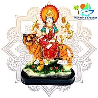 Mariner's Creation Sherawali MATA Rani Murti for Pooja Mandir and Home D?cor Perfect Statue Idol Made of Resin and Marble-thumb1