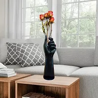 MARINER'S CREATION Polyresin Flower Vase (9 X 9 X 30 cm, Blue)-thumb2