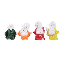 MARINER'S CREATION Polyresin Baby Laughing Buddha showpiece Multicolour, 4 Pieces-thumb4