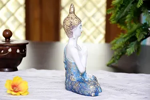 Mariner's Creation POLYRESIN Divine Buddha Statue - 15X8X20 cm, Blue-thumb3