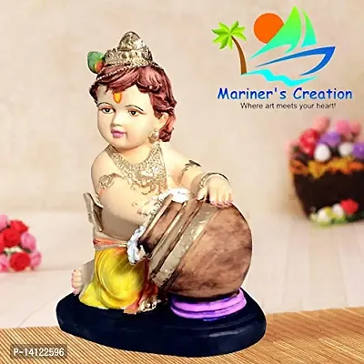 MARINER'S CREATION Polyresin Krishna Idol 15 X 9 X 18.5 cm Multicolour, 1 Piece-thumb3