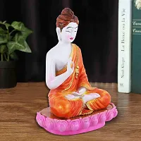 MARINER'S CREATION Meditating Buddha Statue,Idol for Gift and Home Decor SHOWPIECE SIZE-15X8X20 CM, White-thumb2