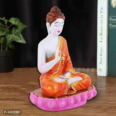 MARINER'S CREATION Meditating Buddha Statue,Idol for Gift and Home Decor SHOWPIECE SIZE-15X8X20 CM, White-thumb3