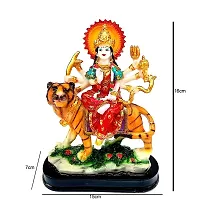 Mariner's Creation Sherawali MATA Rani Murti for Pooja Mandir and Home D?cor Perfect Statue Idol Made of Resin and Marble-thumb3