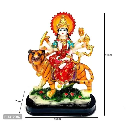 Mariner's Creation Sherawali MATA Rani Murti for Pooja Mandir and Home D?cor Perfect Statue Idol Made of Resin and Marble-thumb4