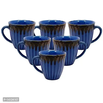 Mariner's Creation? Colorful Classic Tea Cup Sets of 6 Ceramic - Unique Great Designed with Comfortable Strong Handle | Serve Hot Tea and Coffee with Joy and Happiness - Multicolor-thumb0