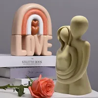 Mariner's Creation Hugging Couple Statue showpiece and Sculptures Valentine Home Decor, Valentine's Day, Shelves Romantic Figurines Decorations-thumb2