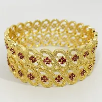 AD Stone Gold Plated Bangles-thumb1