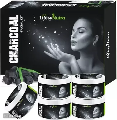 Lifesy Nutra Glow Black Charcoal Facial Kit(250 G)