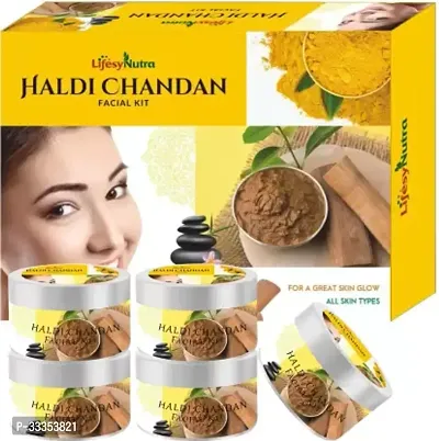 Lifesy Nutra Glow Professional Haldi Chandan Facial Kit (5 x 75 g)