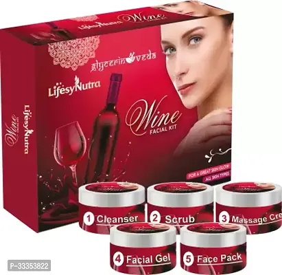 Lifesy Nutra Red Wine Diamond Facial Kit (5 x 50 g)