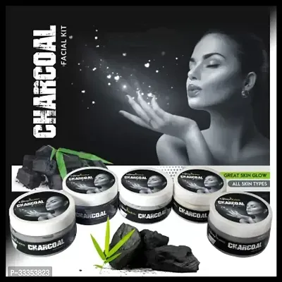 Lifesy Nutra Glow Charcoal Facial Kit(5 X 75 G)