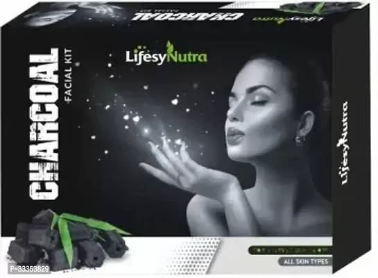 Lifesy Nutra Activated Charcoal Facial Kit WIth Premium Range 250g + 125g Extra (375 g)-thumb0