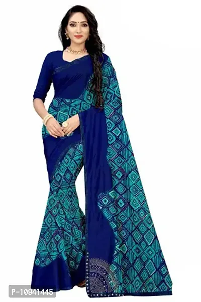 Beautiful Net Saree With Blouse Piece For Women-thumb0