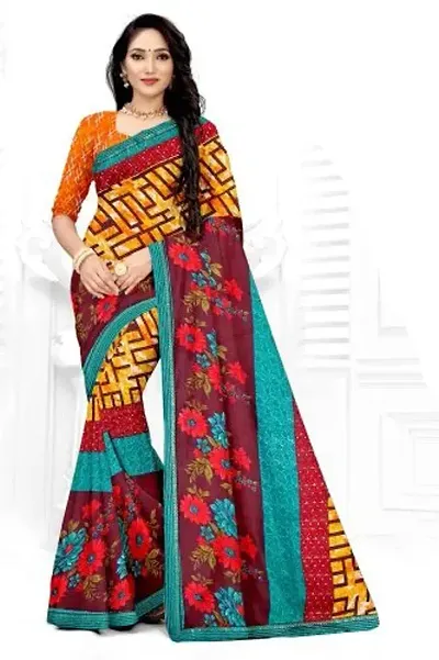 Elegant Georgette Saree with Blouse piece