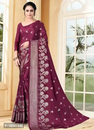 Beautiful Net Saree With Blouse Piece For Women-thumb0