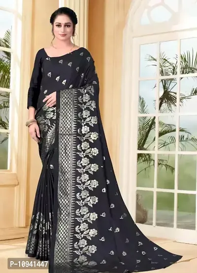 Beautiful Net Saree With Blouse Piece For Women