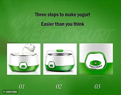Automatic Yogurt Machine, 220V Electric Yogurt Maker Tool Home Organic Yogurt Plastic C-thumb2