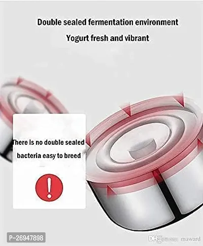 Automatic Yogurt Machine, 220V Electric Yogurt Maker Tool Home Organic Yogurt Plastic C-thumb3