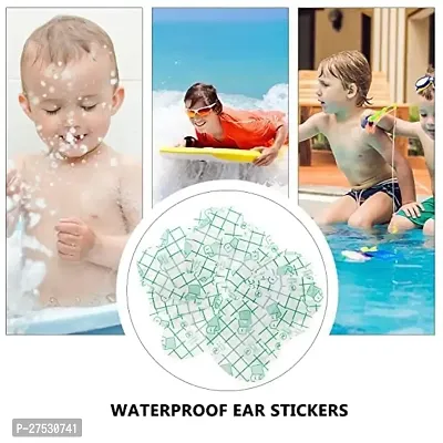 Baby Waterproof Ear Stickers, Baby Waterproof Ear Protector, Newborn Baby Ear Correctors for Swimming Showering Snorkeling and Other Water Sports Kids Invisible Patch Bandage (Pack of 10)-thumb0