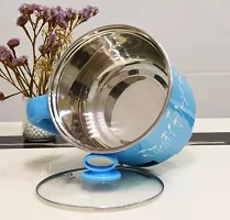 Electric 1.8 Liter Mini Cooker Kettle with Glass Lid Base Concealed Base Cooking Pot Noodle Maker Egg Boiler-Multicolor-thumb2
