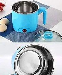 Electric Multifunction Mini Cooker Kettle with Glass Lid Base Concealed Base Multi-Purpose Cooking Pot Egg Boiler hot Pot Vegetable and Rice  Pasta Porridge for Home Multicolor-thumb4