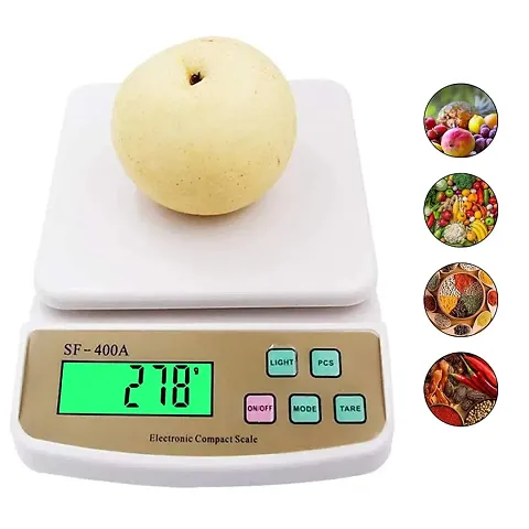 Weighing Machine | SF- 400A Kitchen Scale | Electronic Kitchen Digital Scale | Electronic Kitchen Scale | Weighing Scale | Multipurpose (Capacity- 10 Kg)