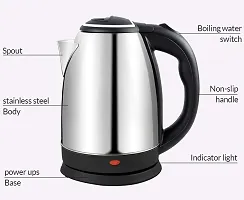 Electric Kettle 1500W | 2L| Cool touch handle | Wider Mouth | Food-grade stainless steel | Safety-thumb3