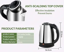 Electric Kettle 1500W | 2L| Cool touch handle | Wider Mouth | Food-grade stainless steel | Safety-thumb2