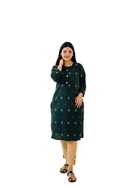 Stylish Khadi Cotton Kurti, Pant And Dupatta Set-thumb3