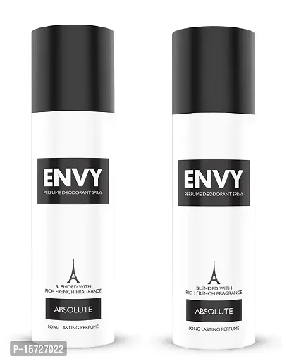 Envy Absolute Long Lasting Perfume Deodorant Spray (120ml) Pack of 2