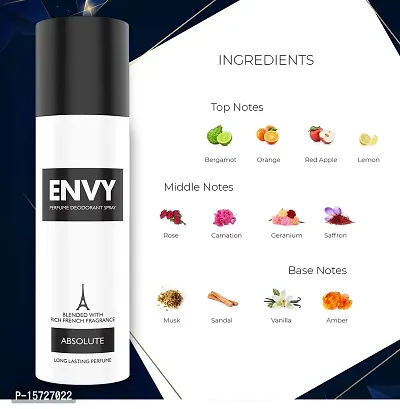 Envy Absolute Long Lasting Perfume Deodorant Spray (120ml) Pack of 2-thumb3