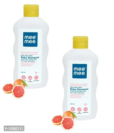 Mee Mee Mild Baby Shampoo Keeps Hair Clean  Shiny (200ml) Pack of 2