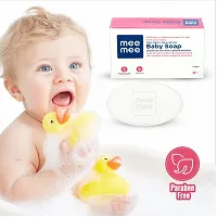 Mee Mee Gentle Baby Bubble Bath  Nourishing Baby Oil (Each, 200ml) with Nourishing Baby Soap 75g - Combo of 3 Items-thumb3