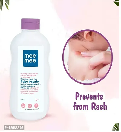 Mee Mee Gentle Baby Bubble Bath 200ml  Baby Powder 200g - Combo of 2 Item-thumb4