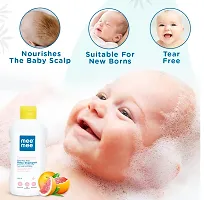 Mee Mee Baby Bubble Bath  Mild Baby Shampoo (Each, 200ml) with Baby Powder 200g  - Combo of 3 Items-thumb3