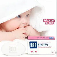 Mee Baby Bubble Bath 200ml  Baby Shampoo 200ml   Baby Wet Wipes with Lid (72 Pc)  Baby Soap 75g  - Combo of 4 Items-thumb2